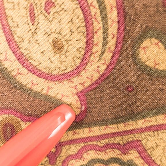 Vintage Studio Works Paisley Moleskin Midi Skirt Large Brown Boho Western Autumn - Picture 11 of 15